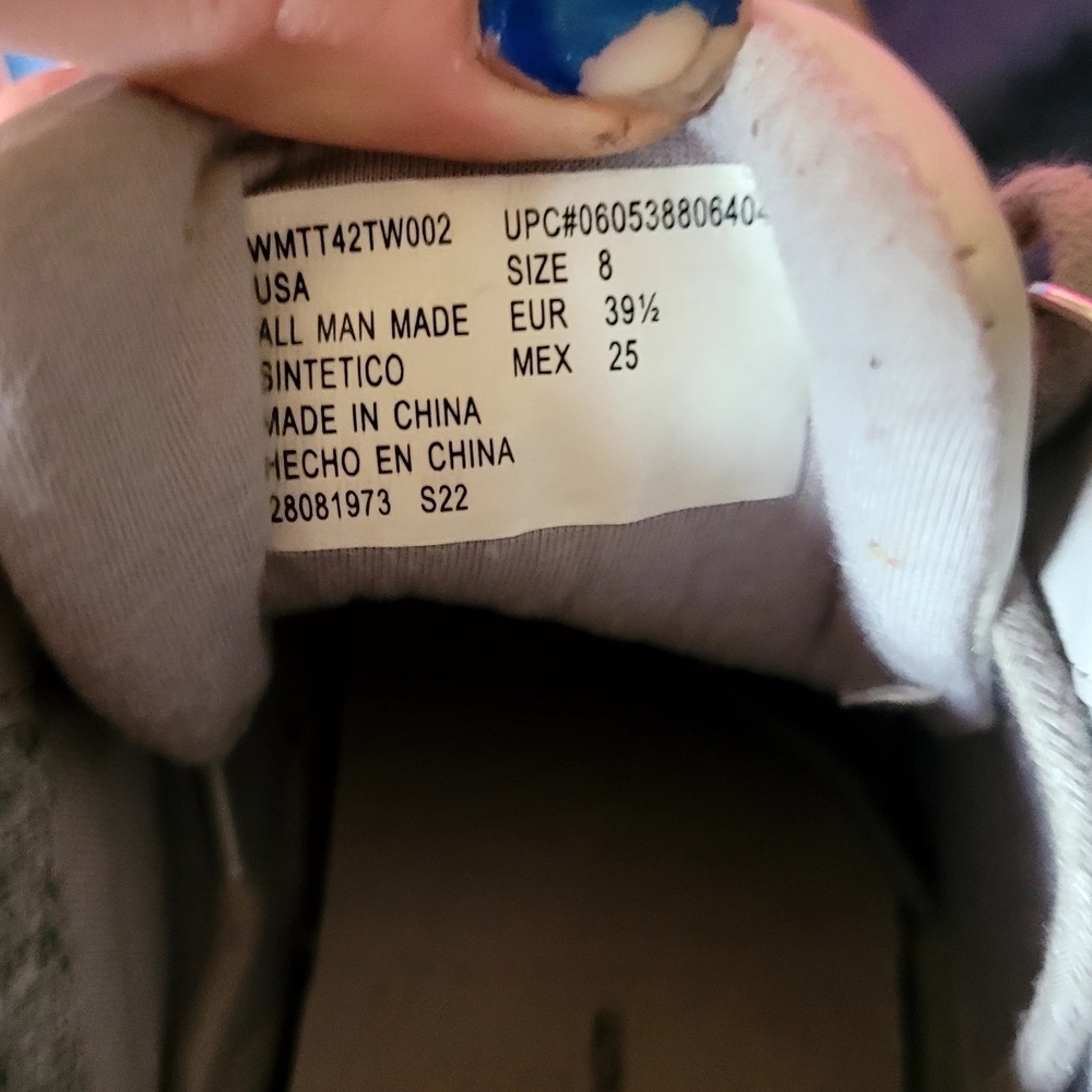 Time and Tru Women's Knit High-Top Sneakers. Size 8. Never Worn - Picture 6 of 9